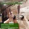 3 PCS Beechwood Tap Handle for Beer,3/8" Thread Dark Brown Beer/Coffee Faucet Handle,Medieval Classical Aesthetics Comfort Grip