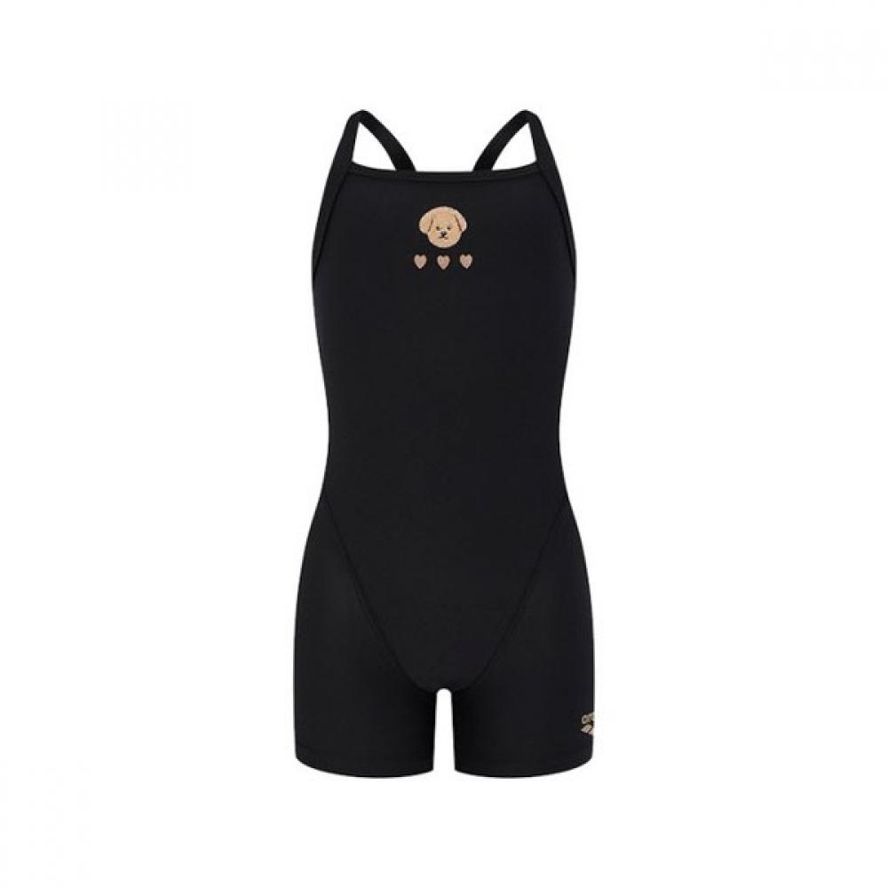 

Arena Girls Curly Palm 3 Part Swimsuit Drop Back A6sg1gl01 Blk blacks/90