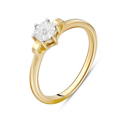 Silver Ring with Natural Diamond 0.009ct (2096733) 2.08 Gr. 925 Samples