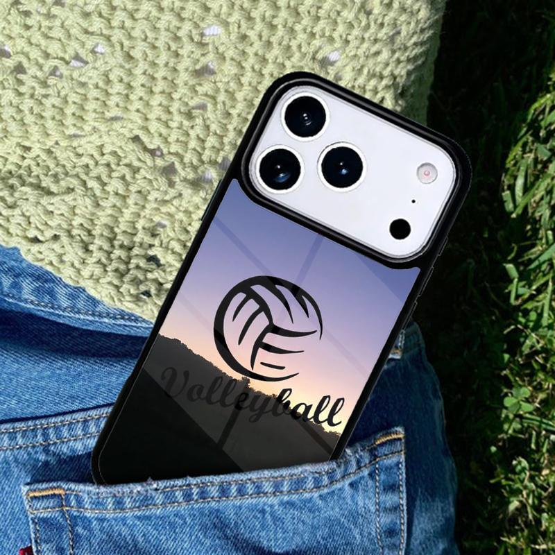 Volleyball Handyhülle Für iPhone 17 AIR 16 Pro Max 15 14 Pro 11 12 13 Stoßfeste Silikonhülle