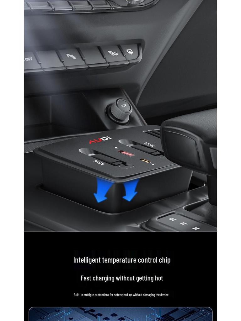 120W Super Fast Q5L Car Wireless Charger Expansion Dock & Interior Modification Accessory