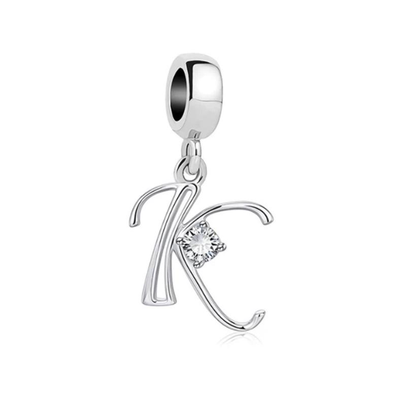Fine 26 A-Z Lucky Letters Pendant Charm Beads Fit Original Bracelets Necklace Accessories Diy Women Jewelry Gifts