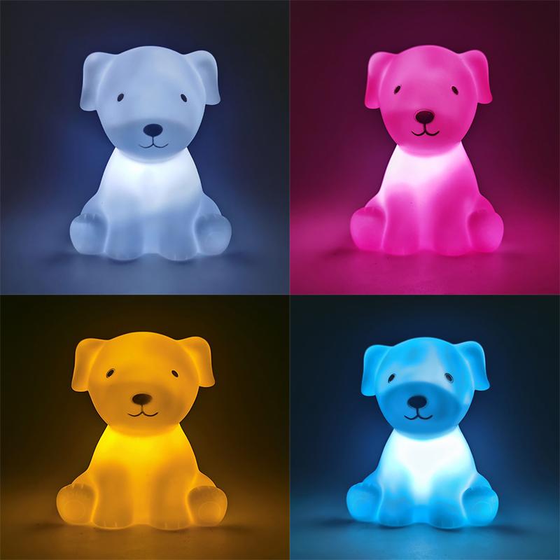 Led Night Light Cute Gift Lovely Table Lamp White Creative Desk Minimalist Battery Switch For Home Decoration Atmosphere Girl