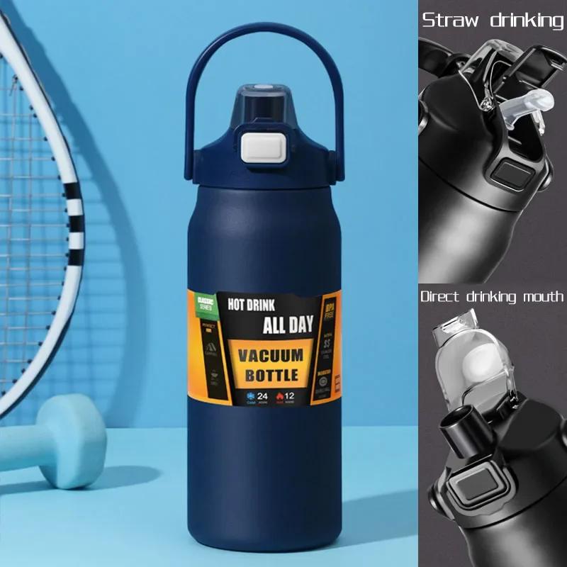 Stainless Steel Thermoses Bottle Insulated Cup Thermo Water Portable Vacuum Mug Thermos Tumbler Large Capacity Vacuum Flasks