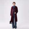Women's Hepburn Style Wool Blend Double-faced Coat