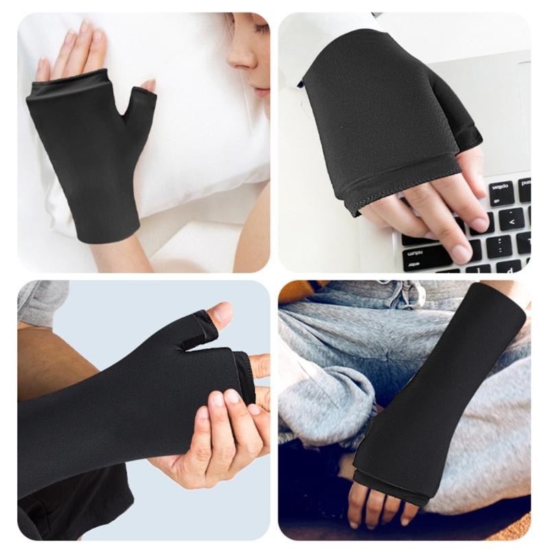 Wrist Thumb Support Gloves For Sports Injuries Cold Ice Heat Therapy Gel Wrist Support Compression Hand Mitten 1PC