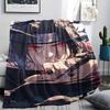 1Pc Cartoon Print Flannel Blanket, High Quality Comfortable for All Seasons, Home Decor, Warmth and Comfort, Perfect for Christmas Birthday Gift