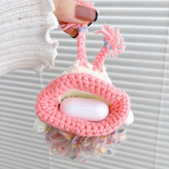 Crochet Cartoon Earbud Case for AirPods 1/2/3/4 for AirPods Pro 1/2/3 Bluetooth-compatible Wireless Earphone Charging Case Cover Headphone Protective
