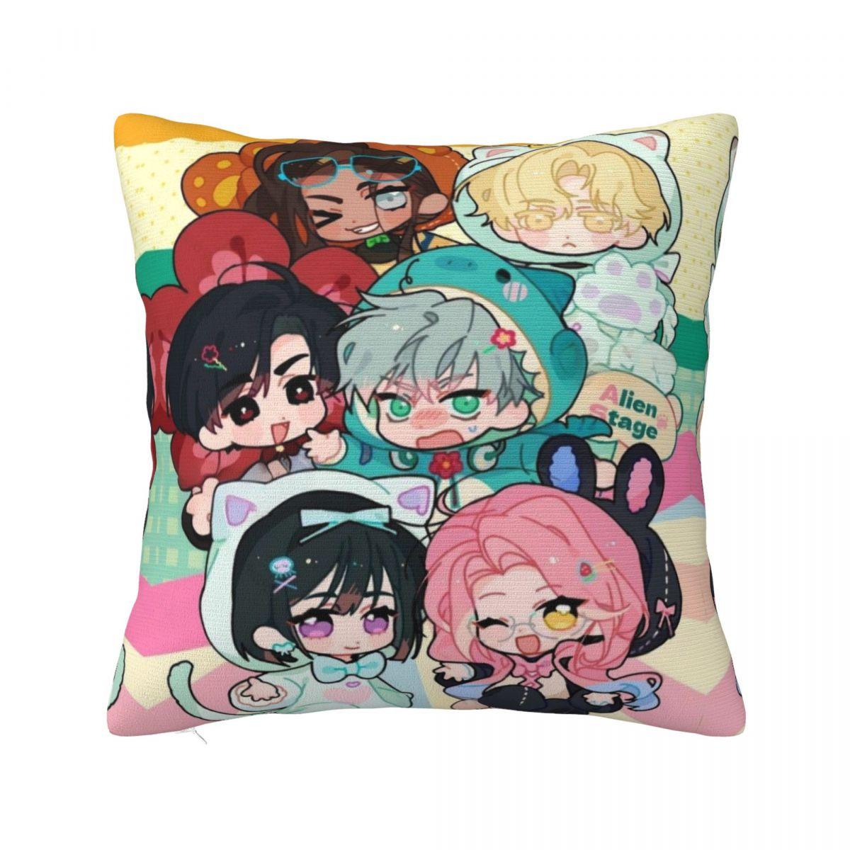 

Alien Stage Anime Pillow Covers Home Luka Ivan Till Mizi Cushion Case Cool Decorative Pillow Cover 45*45 12x12Inch