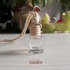 Car Rearview Mirror Aromatherapy Pendant - 8ml Glass Perfume Bottle for Interior Decoration