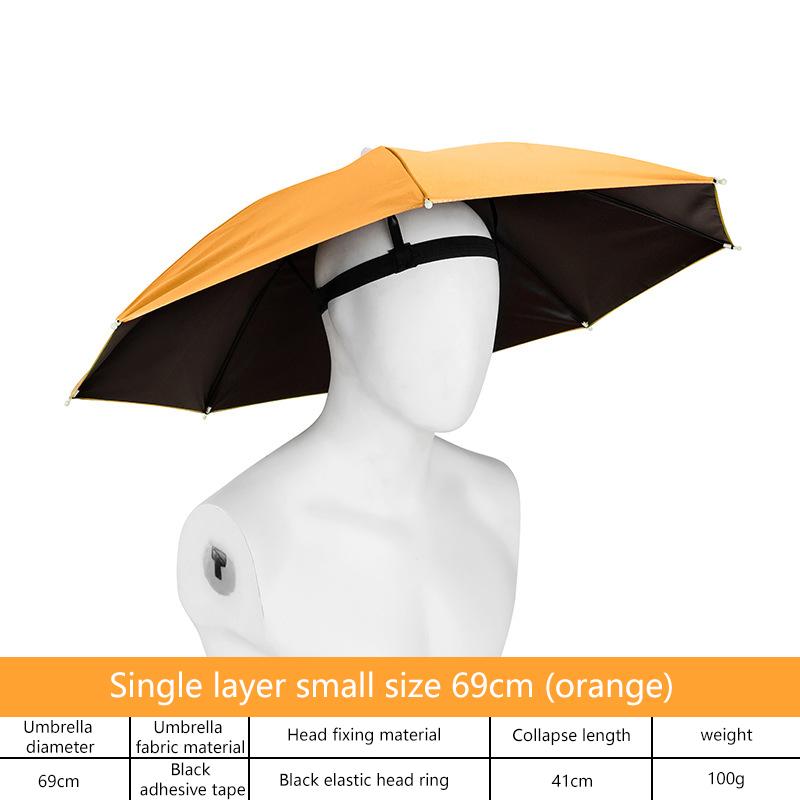 Waterproof Portable Fishing Umbrella Hat Outdoor Sunscreen Universal Foldable Camping Headwear Caps for Angling