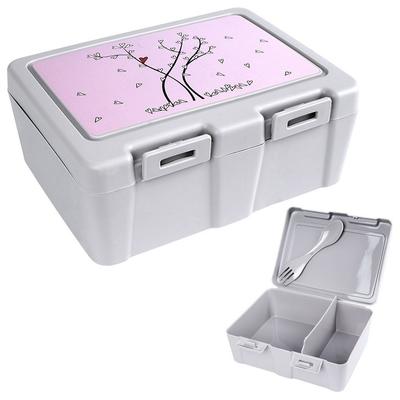 Pojemnik Śniadaniowy Lunchbox Śniadaniówka Pudełko na Śniadanie Sztućce
