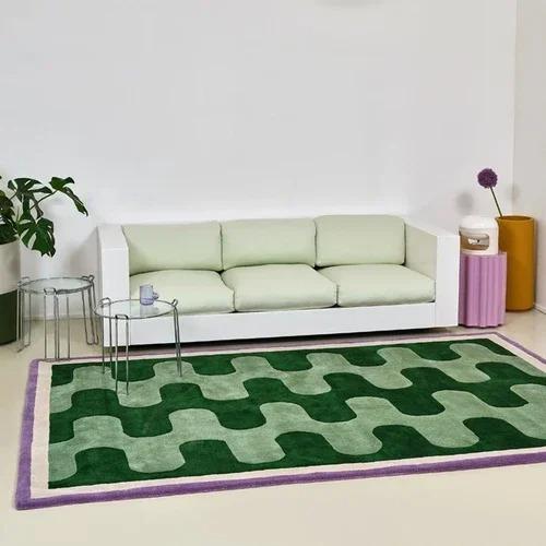 Checkerboard Series Print Carpet for Bedroom Chair Living Room Washroom Floor Mat Washable Dining Room Bedroom Decor Floor Rug