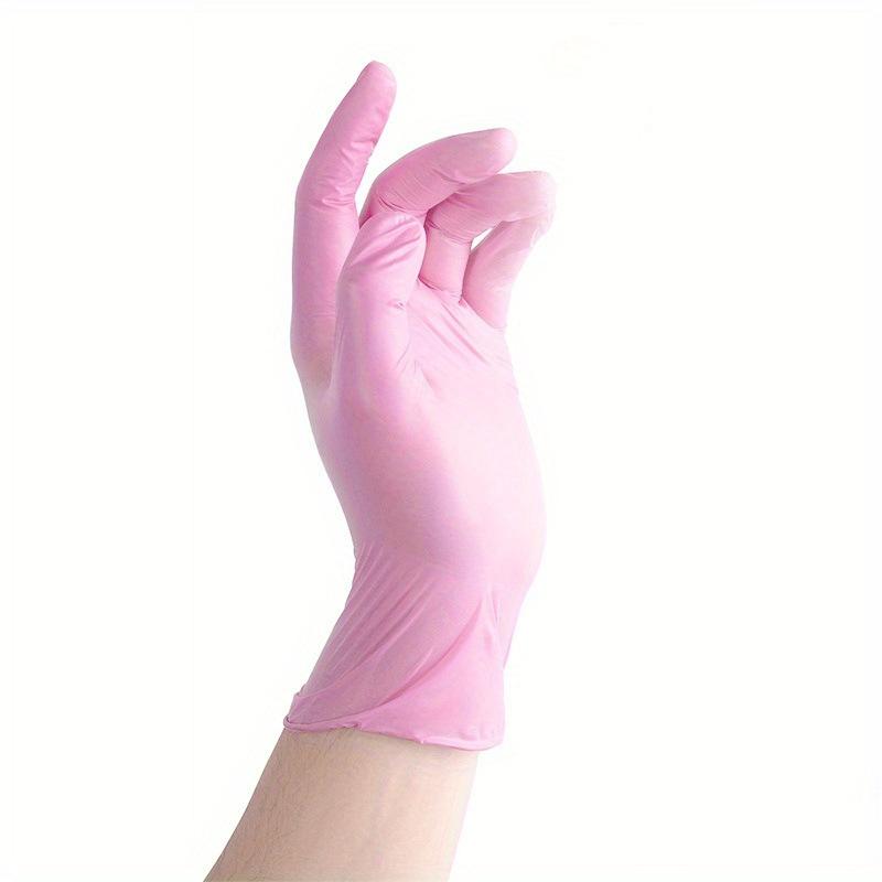 20pcs/Bag Disposable Nitrile Gloves Latex & Powder Free, Perfect For Tattooing, Manicures, And Salon Cleaning,Nail Supplies, Nail Art Tools