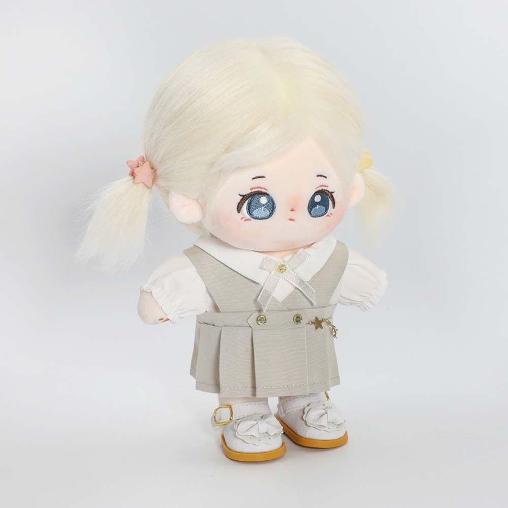 T-shirt 20cm Doll Clothes Dress Up Stuffed Dolls Cotton Dolls Outfit Academy Uniform Mini Clothes Doll Uniform Set Girls Gift
