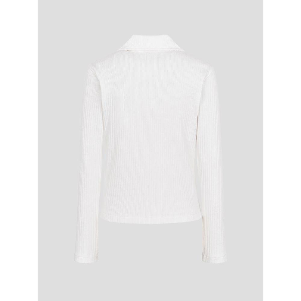 Binpolleidiseu [B. My] Ribbed Two-Way Collar Zip-Up Ivory (Bf5841N010)