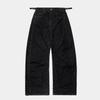 Jeans en Denim Large à Carreaux Rétro Badblood BCAC Coréen pour Femmes