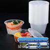 YOUAO Disposable Round Food Containers