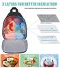 Large Capacity Insulated Oxford Cloth Lunch Bag for Cycling and Office