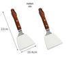LIJIA KITCHENWARE Wooden Handle Stainless Steel Spatula Set