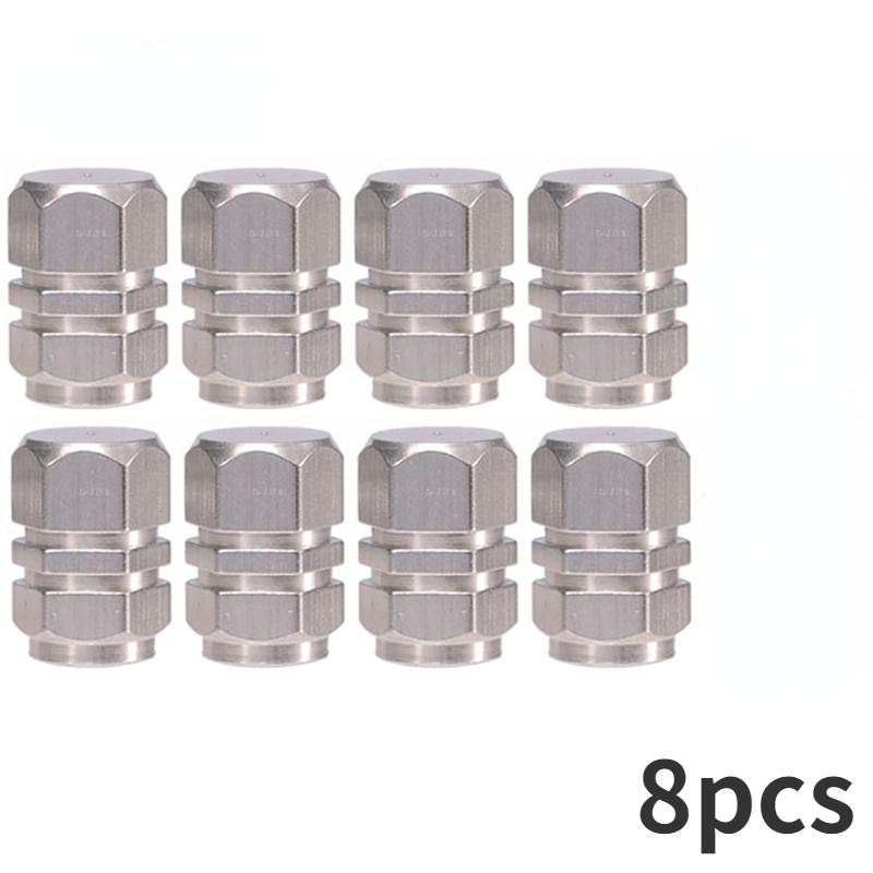 8/4PCS Car Wheel Tire Valve Caps Aluminum Alloy Car Tire Valve Tyre Caps Stem Air Cap Airtight Cover Auto Motorcycle Accessories