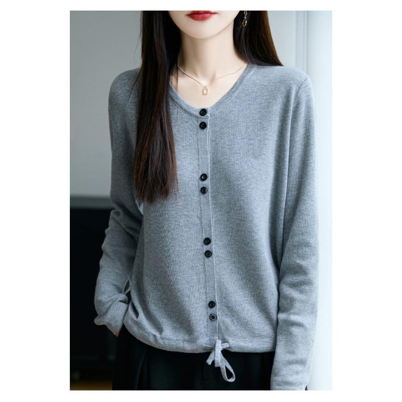 Women S Loose Long Sleeve Knit Cardigan Versatile Sweater Coat