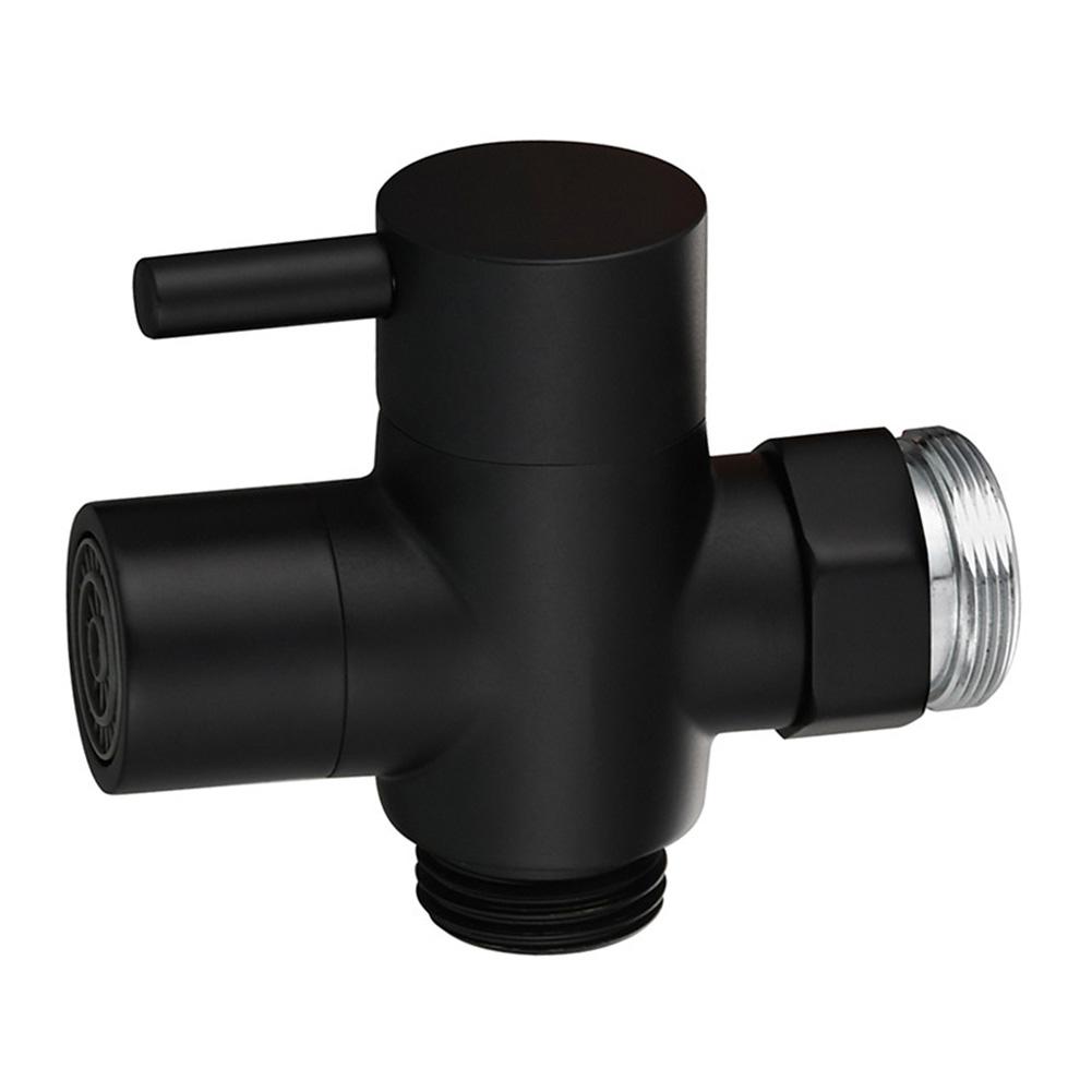 

Brass Faucet Diverter Valve 3 Way Splitter for Bathroom Sink Convenient Lever Handle Removable Aerator Silver Finish чёрный