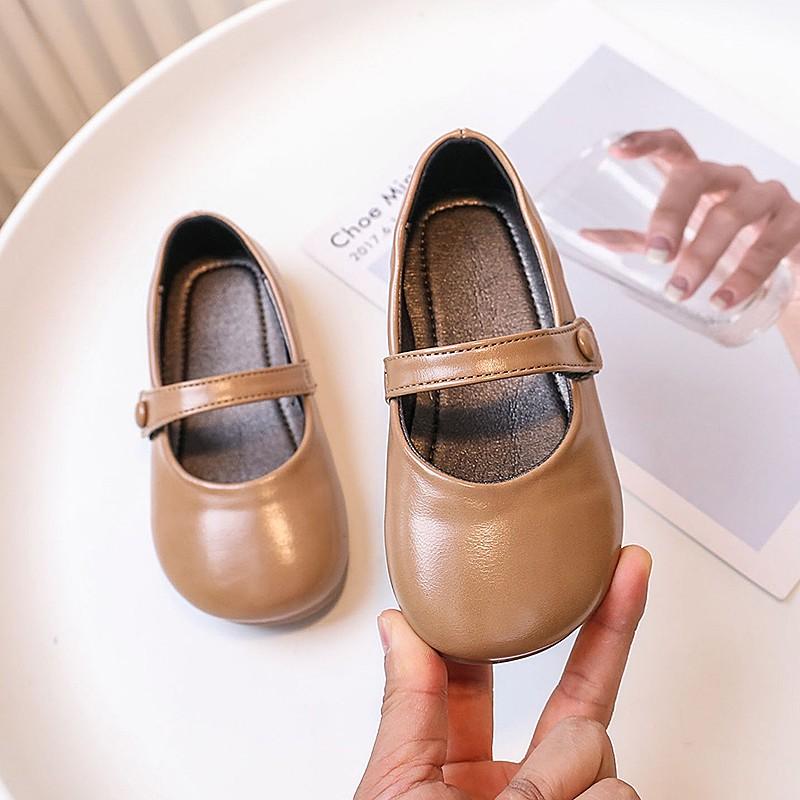 

Girls Shoes Spring Autumn Kids Fashion Mary Jane Dress Dance Princess Flats Ballet Genuine Baby Toddler Non Slip Soft Sole 30