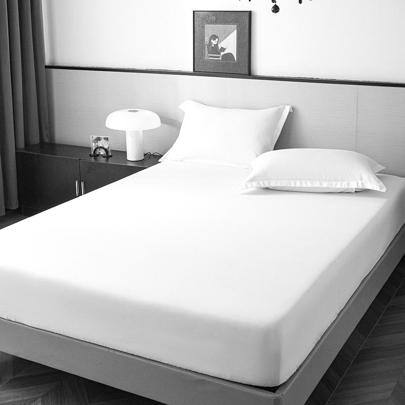 

Однотонный фланелевый наматрасник-чехол, пыленепроницаемая простыня, цельный, мягкий, удобный, необходимый элемент постельных принадлежностей 90x200x25cm белый