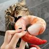 Cat Prawn Toy: Sound-Emitting Self-Entertainment Pillow & Chew Stick, Bite-Resistant Sleep Companion.