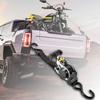 Retractable Belts with S Hook Motorcycles Ratchet Strap Heavy Duty Auto Retractable Ratchet Strap for Trailers Vehicles Boat