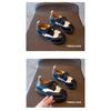 Boy's Shoes Spring and Autumn New Children's Bean Shoes Korean Version of Elementary School Performance Shoes Black Casual Shoes for Girls