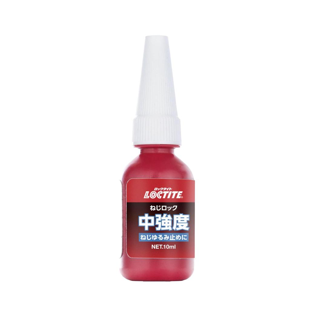 LOCTITE Medium 10ml Threadlocker and sealant for metal medium strength threadlocker 243 Threadlocker, Strength, - screws; general-purpose adhesive.