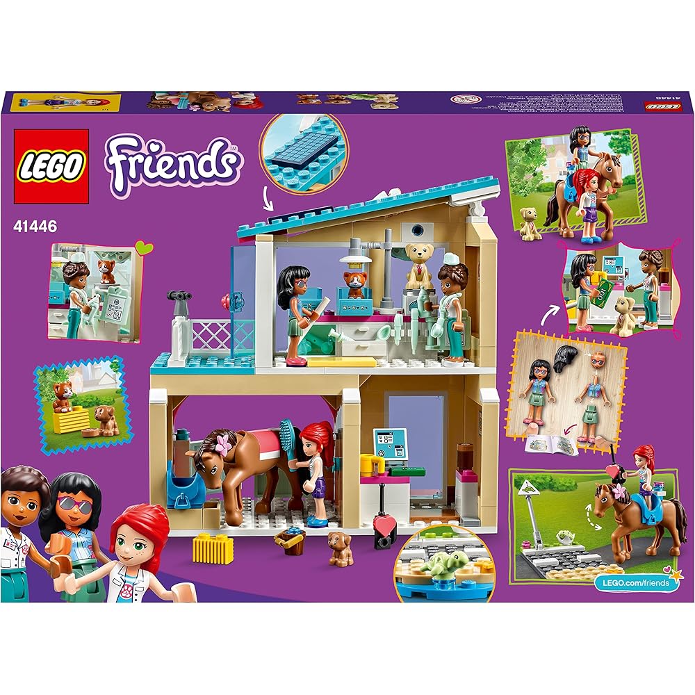LEGO Friends Heartlake City Animal Clinic Set 41446 with Mini Figures and Accessories
