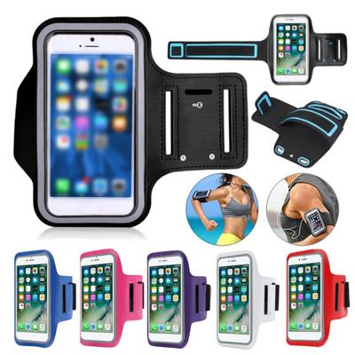 Running Armband Water Resistant Sports Phone Holder Case Adjustable Fitness Arm Band with Key Holder for Jogging Hiking Biking