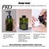 Facial Cleanser Foaming Bottle 250/450ML Press Soap Dispenser, Refillable Hand Shampoo Shower Gel Dispenser Container, Empty Pump Lotion for