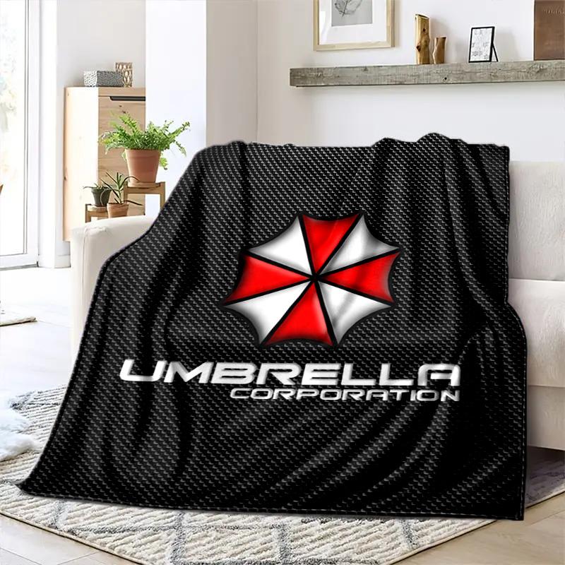 The Sci-fi Game Resident Evil Features the Umbrella Corporation Blanket a Soft Home Furnishing Nap Decoration a Warm Sherpa Blanket for All Seasons U1