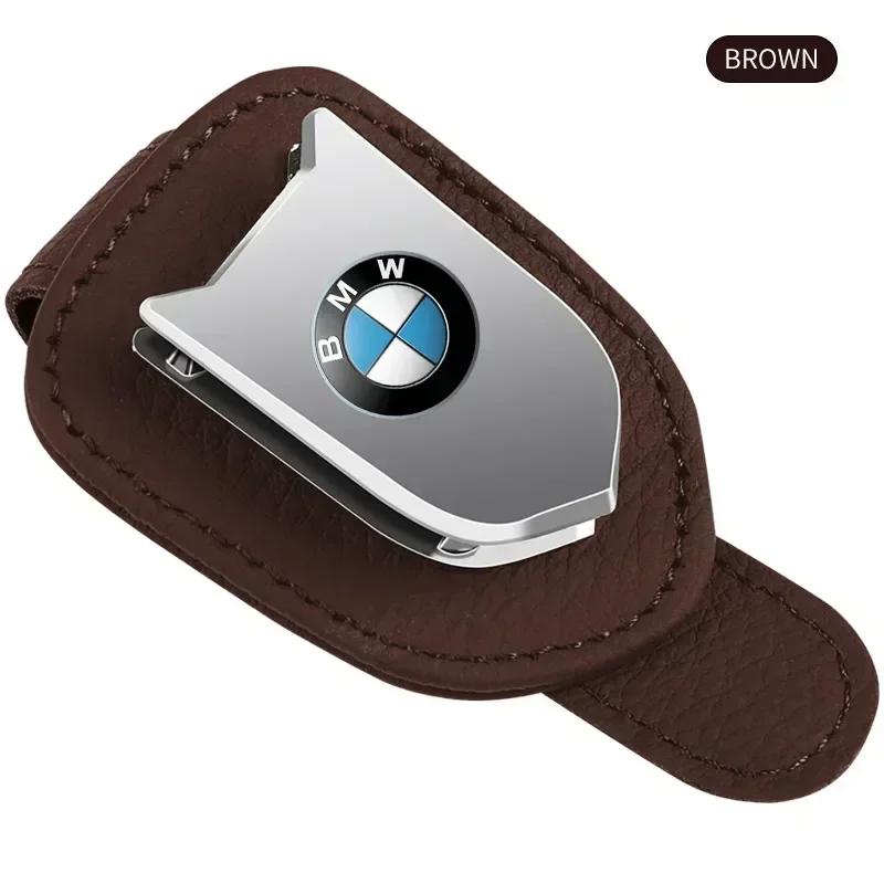 X5 X7 For BMW Multifunction Car Sun Visor Glasses Clip Leather Eyeglasses Clip For Bmw E46 E39 E90 E60 E30 F10 F11 F20 F30 G20 G