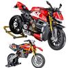 Technical Motorcycle Building Blocks PANLOS MOC Champion Racing City Car Model Speed Expert Motorbike Bricks Toys for Kids Gifts