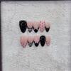 Elegant Noblewoman 3D Hand-painted Mid-length Wearable Nails – Pure Handmade High-End Design