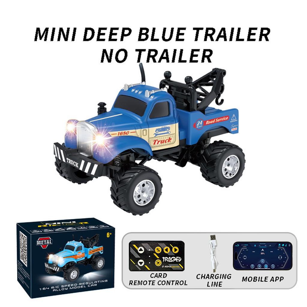 Rc Truck, Rc Semi Truck With Trailer, Rc Truck 1/64 Scale Alloy, 2025 New Rc Truck, 2.4ghz Remote Control, For Kids Gifts