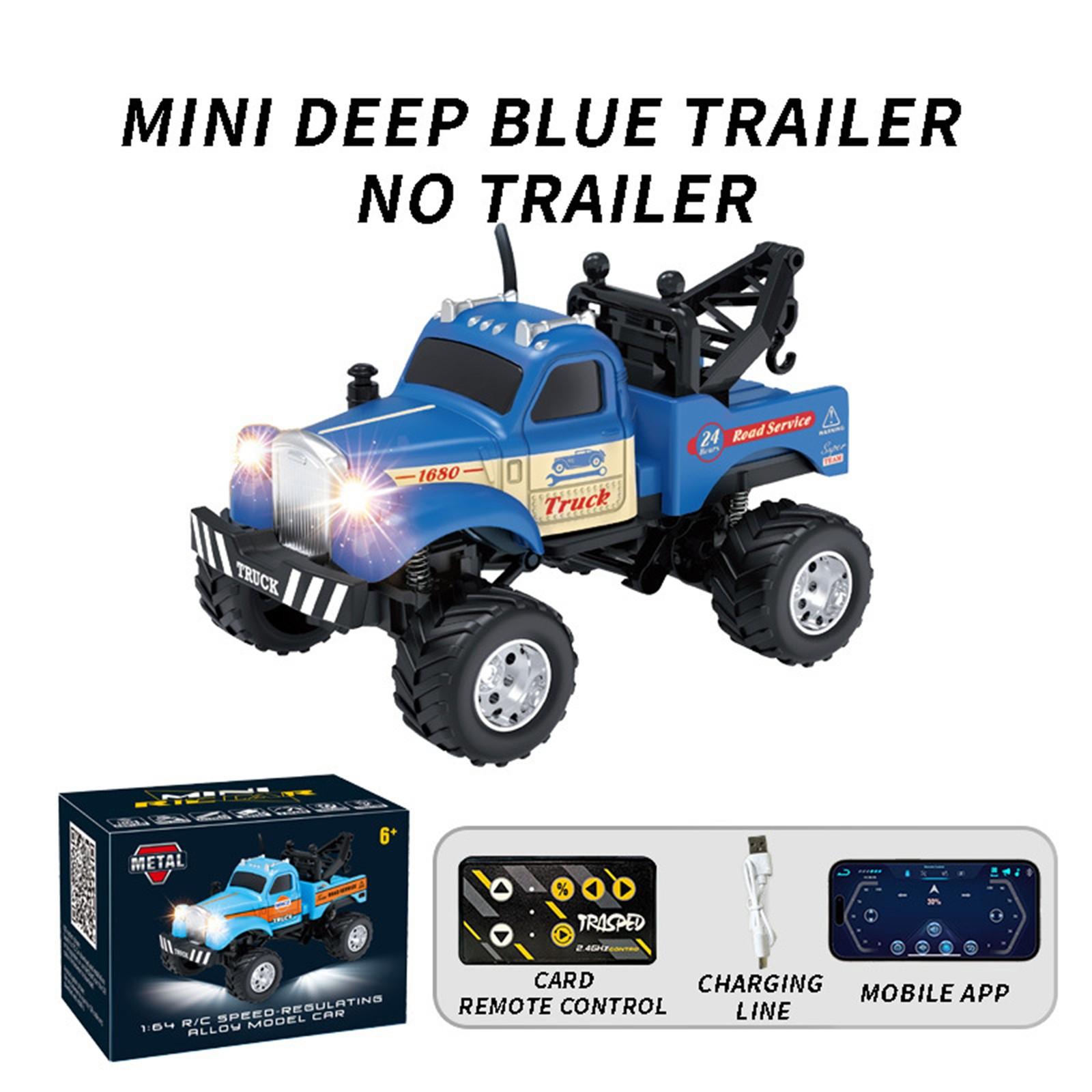 

Rc Truck, Rc Semi Truck With Trailer, Rc Truck 1/64 Scale Alloy, 2025 New Rc Truck, 2.4ghz Remote Control, For Kids Gifts One Size