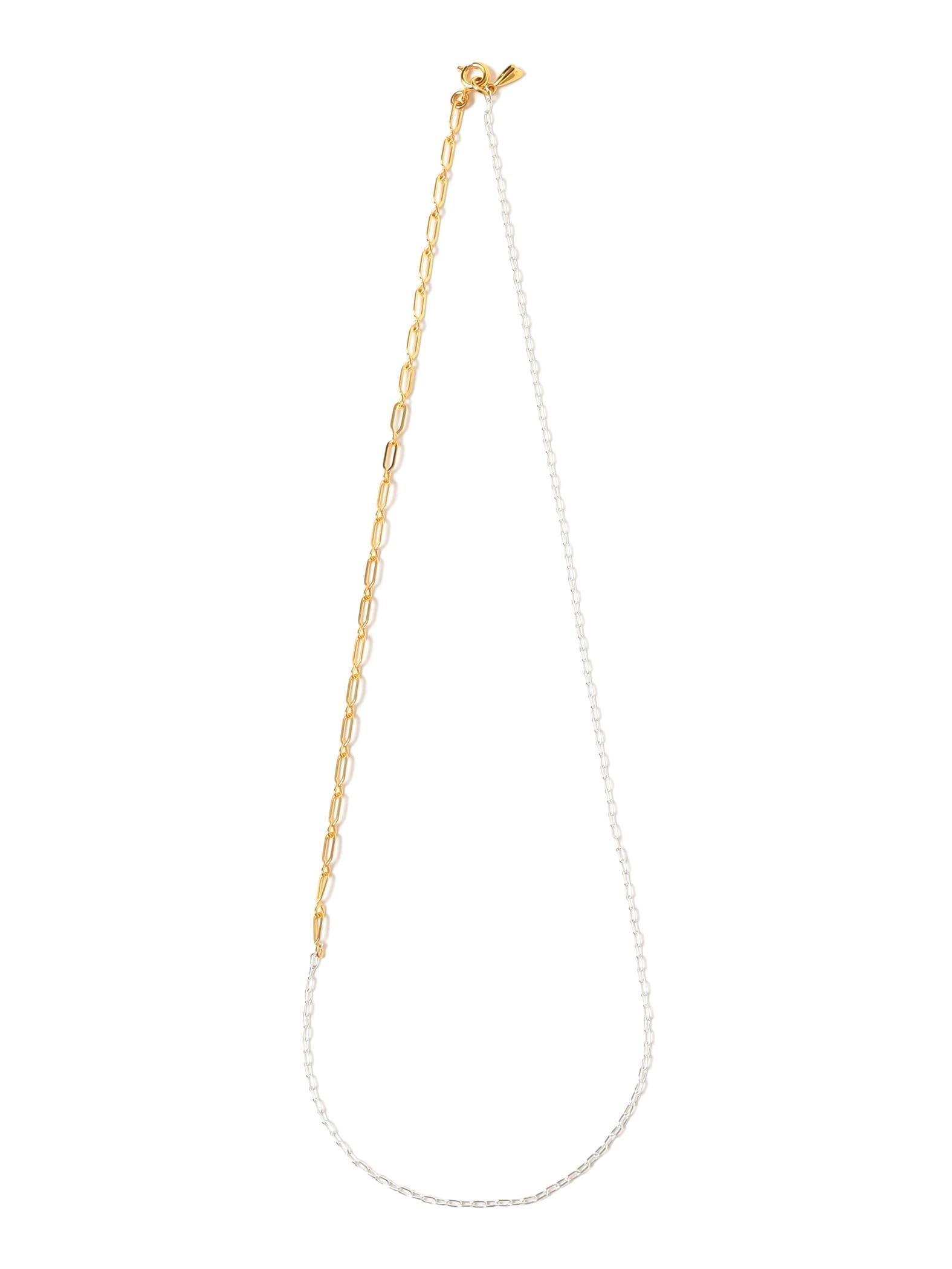 

Колье Beams Boy с комбинированной цепочкой для женщин, Золото x Серебро, Один размер