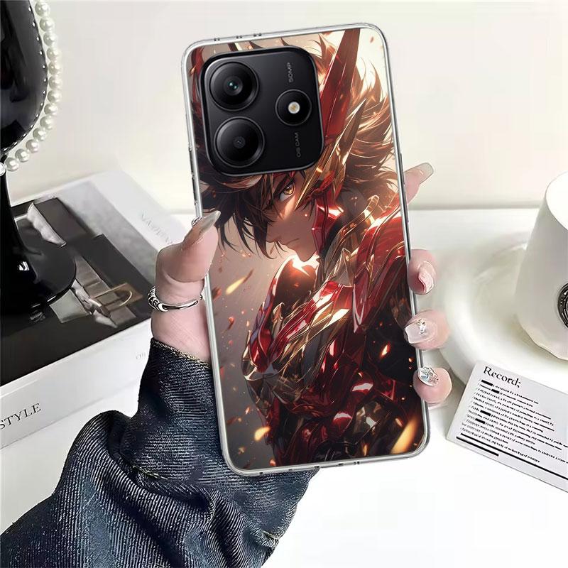 Saint Seiya Cool Soft Phone Case For Xiaomi Redmi Note 15 14 14S 13 12 Pro Plus 12S 11 11S 11E 10 10S 11T 5G Fundas Coque Redmi
