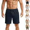 Herrshorts för sommar, avslappnade, med dragsko