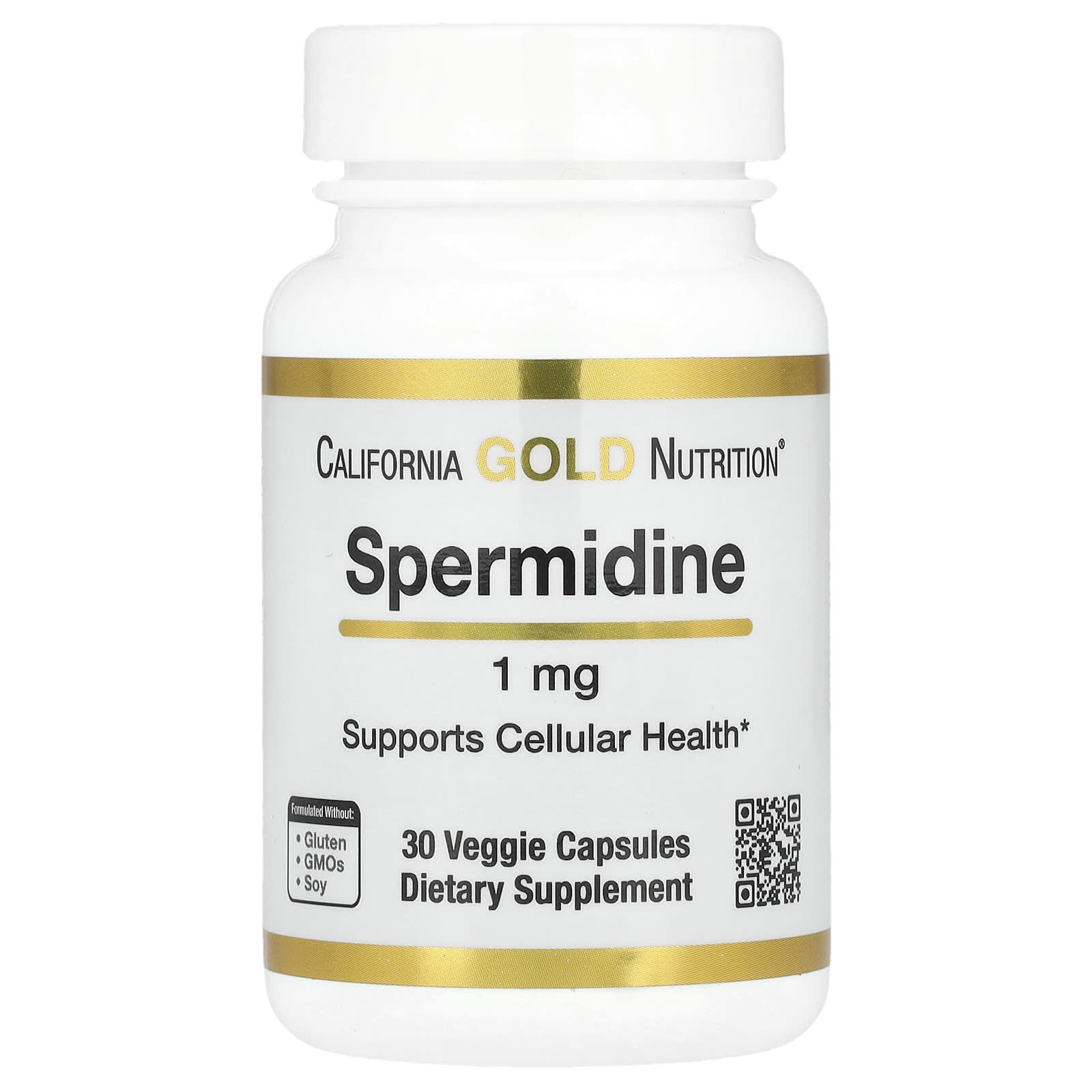 

Spermidine, Rice Germ Extract, 1Mg, 30 Veggie Caps