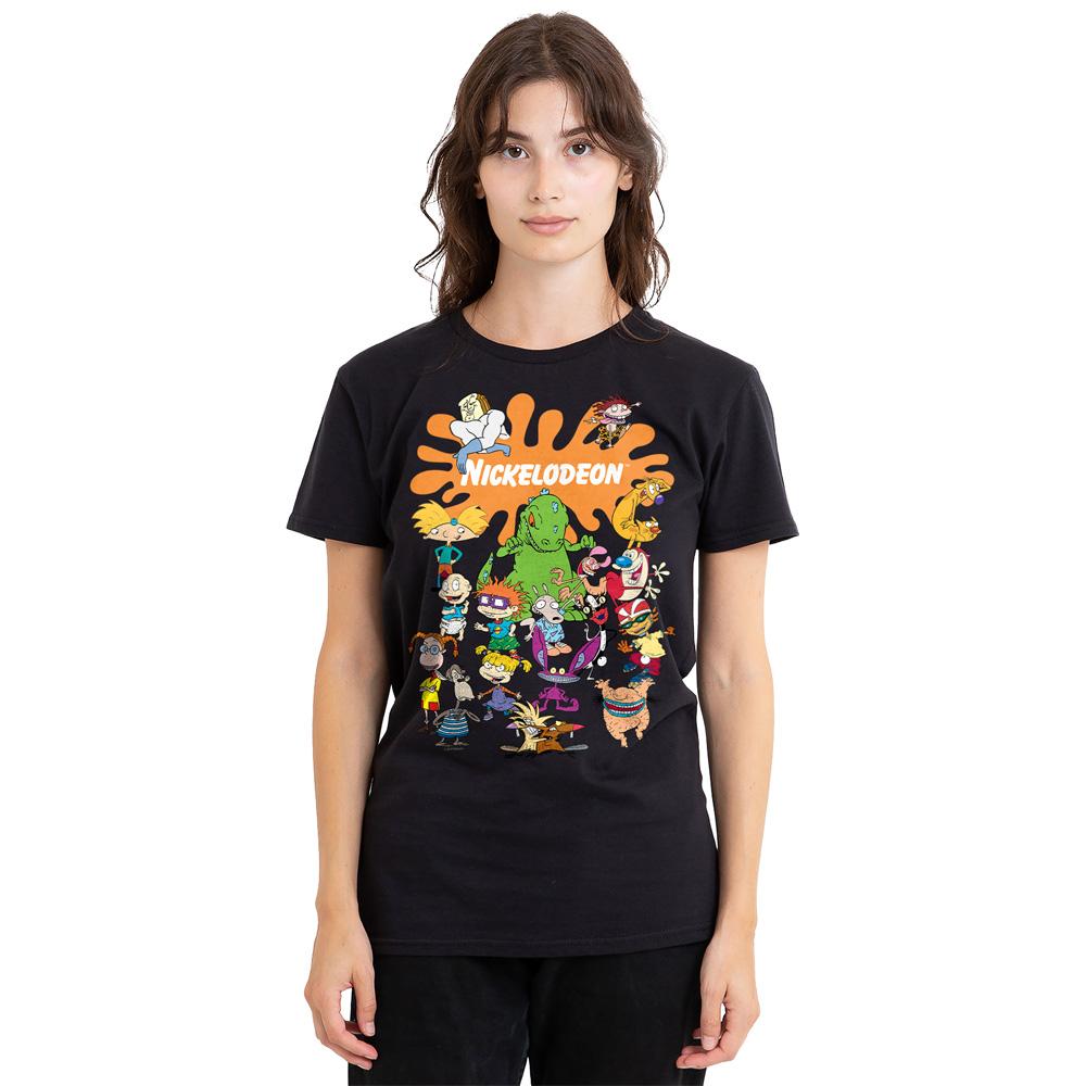 Nickelodeon Unisex Adult Splat Group T-Shirt