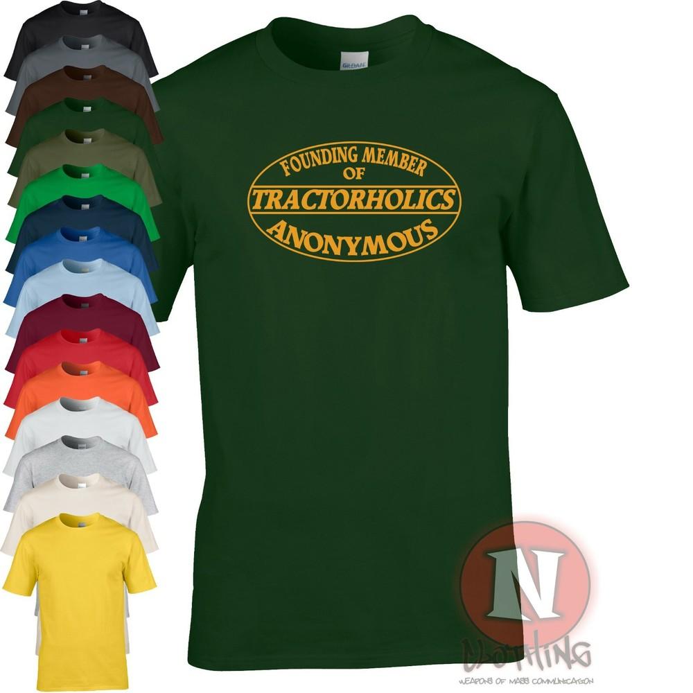 

Tractorholics anonymous T-shirt tractor drivers Farmers agriculture farming S