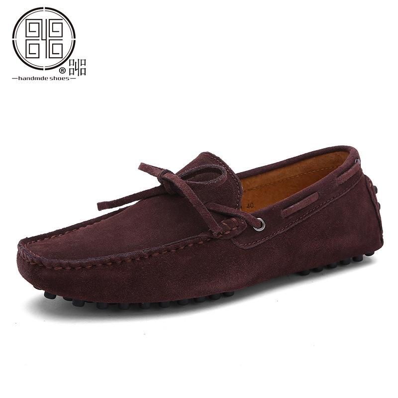 

Мужские замшевые лоферы больших размеров 45-49: Повседневная и удобная обувь для вождения 43