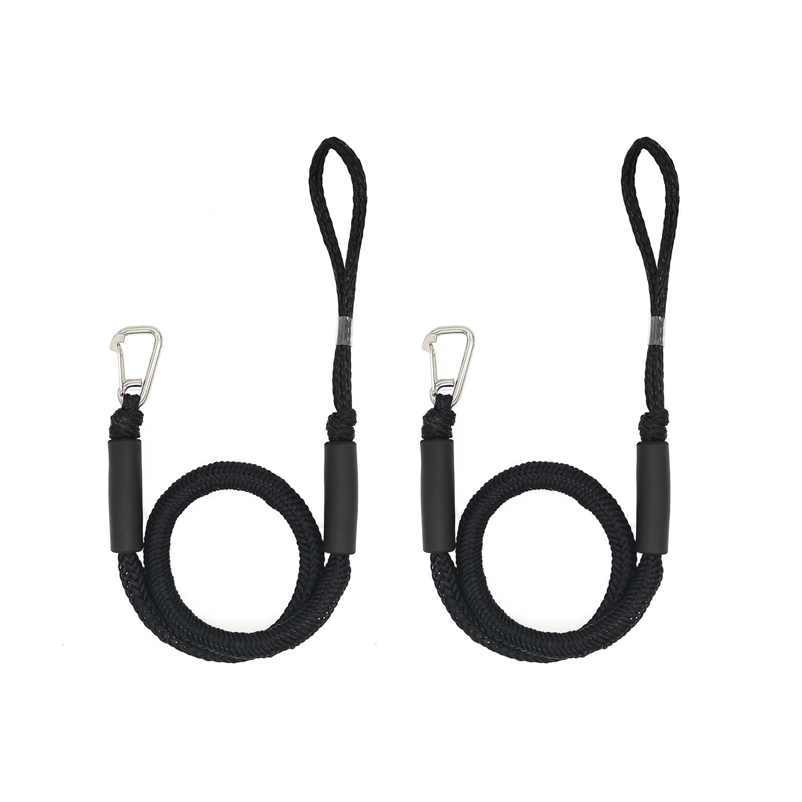 

Причальные линии Эластичные морские канаты Шнуры для банджи Амортизирующие стяжки для каяков Водные мотоциклы Понтоны Каноэ Аксессуары для моторных лодок 2 чёрный